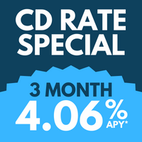 VISIONBank CD Rate Special - 3 Month at 4.06% APY