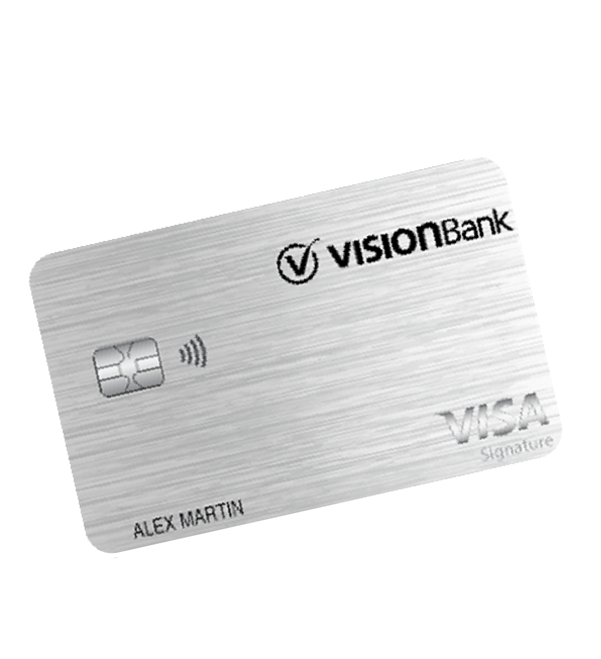Silver VISIONBank Credit Card