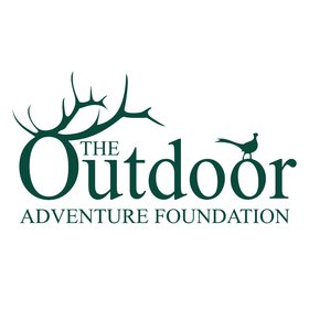 Outdoor Adventure Foundation logo in dark green with deer antler