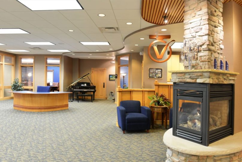 Interior view of a VISIONBank office