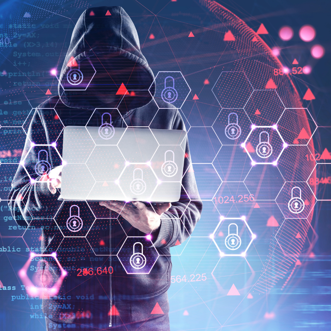Scammer Holding Computer Scammer Holding Computer