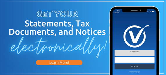 Get you statements, tax documents, and notices electronically. Click the link to learn more.